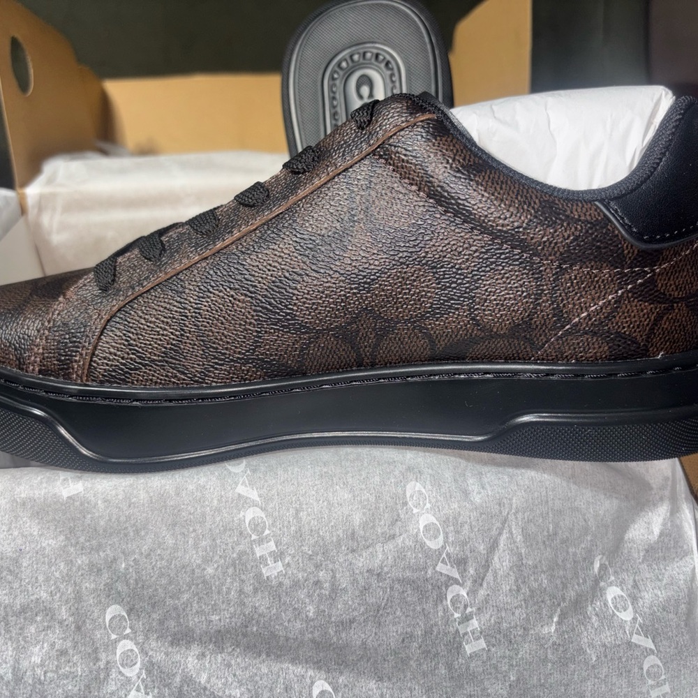 Coach Men's High Line Sneakers in Signature Canvas